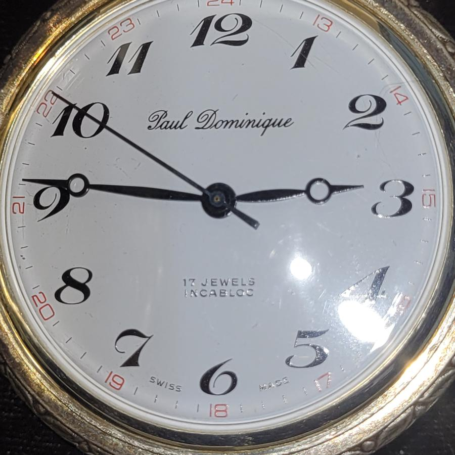 Paul Dominique Swiss Pocket Watch with Hunting Scene alt 4